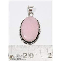 #8-PINK ROSE QUARTZ PENDANT