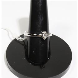 #118-WHITE SAPPHIRE RING SIZE 6.75