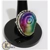 Image 1 : #87-RAINBOW SOLAR QUARTZ RING SIZE 7