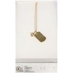 GOLD TONE NORTH STAR CRYSTAL NECKLACE