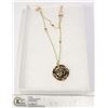 Image 1 : GOLD TONE ROMAN COIN STYLE NECKLACE