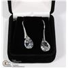 Image 1 : SILVER TONE CUBIC PEAR DROP DIAMOND