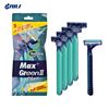 Image 1 : BAG WITH 5 PACKS OF MAX GREEN 2 PLUS RAZORS