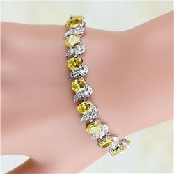 NEW GOLD PLATED TENNIS BRACELET