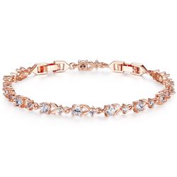 NEW GOLD PLATED TENNIS BRACELET