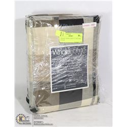 2 BACK TAB BLACKOUT CURTAINS 42 X 64