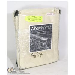 3 SOLID CURTAIN PANEL CARTER TIER SET 28 X 24