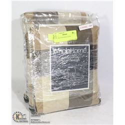 2 CHECK CURTAINS 42 X 84