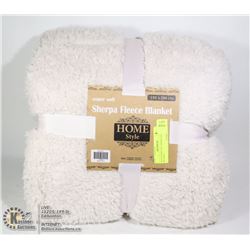 NEW SUPER SOFT SHERPA FLEECE BLANKET