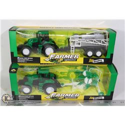 TWO NEW KIDS FARM MACHINERY TOYS