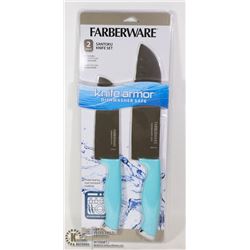 NEW FARBERWARE SANTOKU KNIFE SET