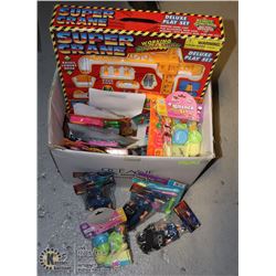 LARGE BOX OF DOLLAR STORE TOYS