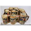 Image 1 : FLAT OF 1 CERAMIC BEER MUGS