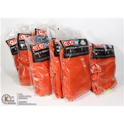 5 PAIRS OF CCM ADULT HOCKEY SOCKS ORANGE