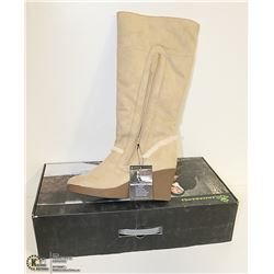 DAWGS WOMENS FASHION 15" HEEL BOOTS NATURAL