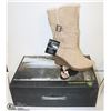 Image 1 : DAWGS WOMENS FASHION 15" WEDGE BOOTS NATURAL