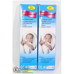 TWO DIGITAL THERMOMETERS (BATTERIES INCLUDED)