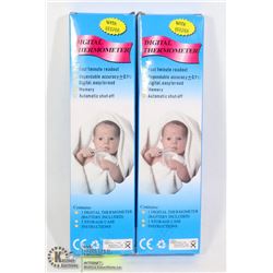 TWO DIGITAL THERMOMETERS (BATTERIES INCLUDED)