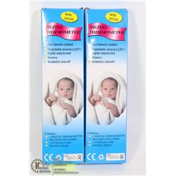 TWO DIGITAL THERMOMETERS (BATTERIES INCLUDED)