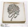 Image 1 : RHINESTONE TREE OF LIFE BROOCH