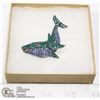 Image 1 : RHINESTONE KILLER WHALE BROOCH