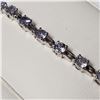 Image 2 : SILVER TANZANITE(5.75CT)  BRACELET (~WEIGHT 9.1G)