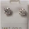 Image 1 : 14K WHITE GOLD DIAMOND(F-G, I2-I3)(0.98CT) EARRING