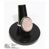 Image 1 : #66-PINK ROSE QUARTZ RING/ SIZE 7.5