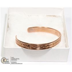 SABONA LONDON COPPER TWIST OPEN CUFF BRACELET