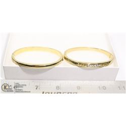 SET OF 2 COSTUME BRACELETS WITH RHINESTONES