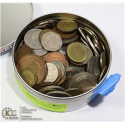 INTERNATIONAL COIN- ASSORTED FULL TIN
