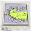 Image 1 : VINTAGE CRYSTAL AND STERLING 925 SILVER NECKLACE