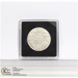1916 KING GEORGE V CANADA SILVER 50 CENT COIN
