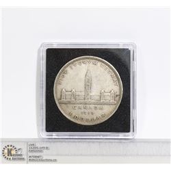 1939 CANADA SILVER PARLIAMENT DOLLAR COIN