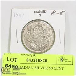 1947 CANADIAN SILVER 50 CENT COIN