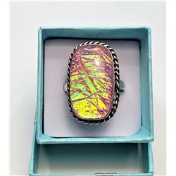 7)  AUSTRALIAN RECTANGULAR CUT TRIPLATE OPAL