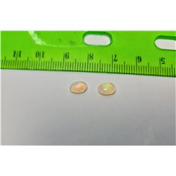 13)  LOT OF 2 OVAL NATURAL ETHIOPIAN WELO