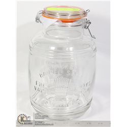 NEW STORE DISPLAY CRACKER BARREL GLASS JAR
