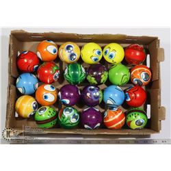 FLAT OF ASSORTED BALLS