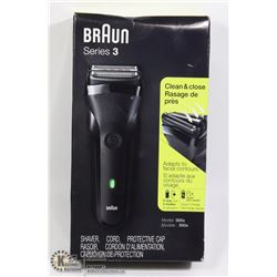 BRAUN SERIES 3 SHAVER, USE CORDED OR CORDLESS