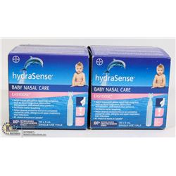 TWO BOXES OF HYDRASENSE BABY NASAL CARE