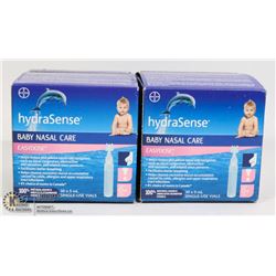 TWO BOXES OF HYDRASENSE BABY NASAL CARE