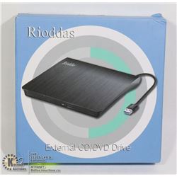 RIODDAS EXTERNAL CD/DVD DRIVE