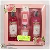 Image 1 : NEW 4PC OPALINE SPA  ROSE PETAL BATH GIFT SET