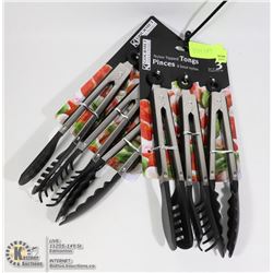 LOT OF 2 NEW 3PC NYLON TIPPED TONGS