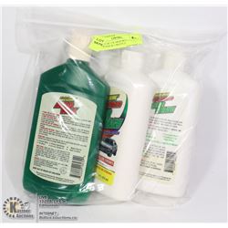 3PC SET OF 2 X 16OZ BOTTLES OF CAR WASH & 1 BOTTLE
