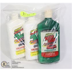 3PC SET OF 2 X 16OZ BOTTLES OF CAR WASH & 1 BOTTLE