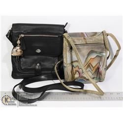 LOT OF 2 USED LEATHER PURSE