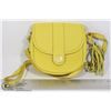 Image 1 : ISAAC MIZRAHI! YELLOW LEATHER PURSE