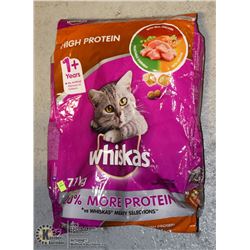 BAG OF WHISKAS CAT FOOD 7.7KG